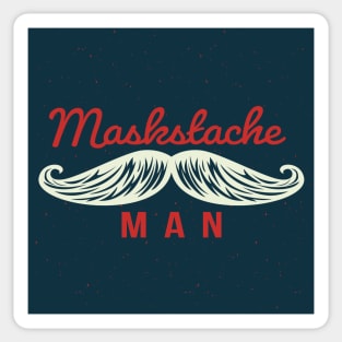 Vintage MASKSTACHE MAN Sticker